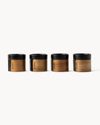 Tazas de espresso (set de 4) con banda de madera 100 ml