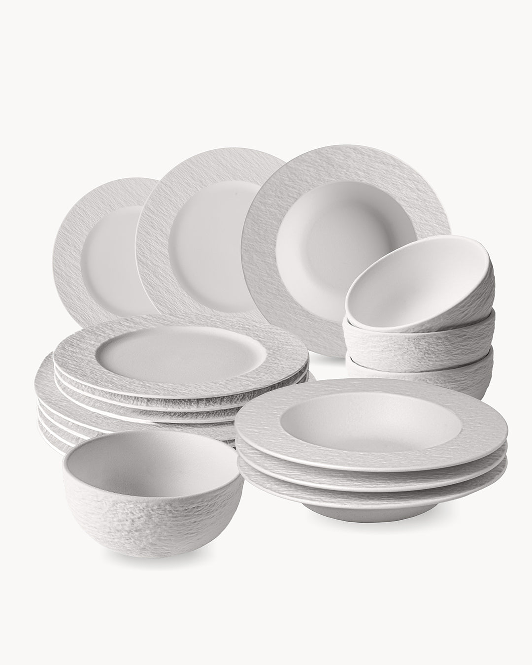 Vajilla Oasis 16 piezas para 4 personas con platos hondos