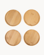 Posavasos de bambú (set de 4) 13 cm