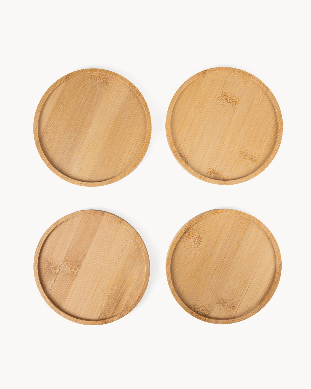 Posavasos de bambú (set de 4) 13 cm