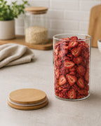 Bote de vidrio con tapa de madera 1000 ml