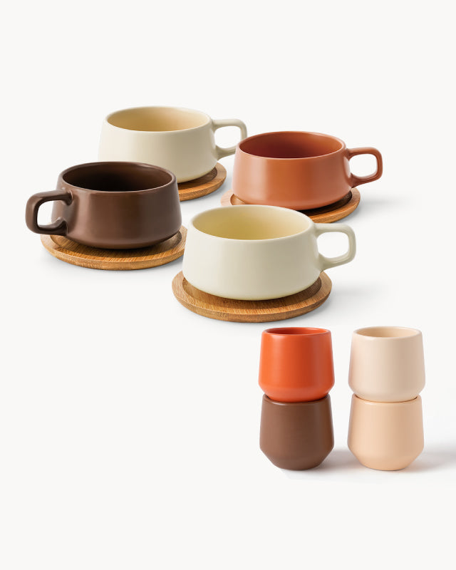 Dúo de café Luxe – Capuchino y espresso