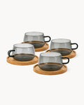 Tazas de café de vidrio Olea (set de 4) 280 ml