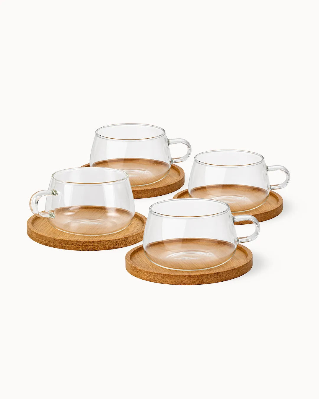 Tazas de café de vidrio Olea (set de 4) 280 ml