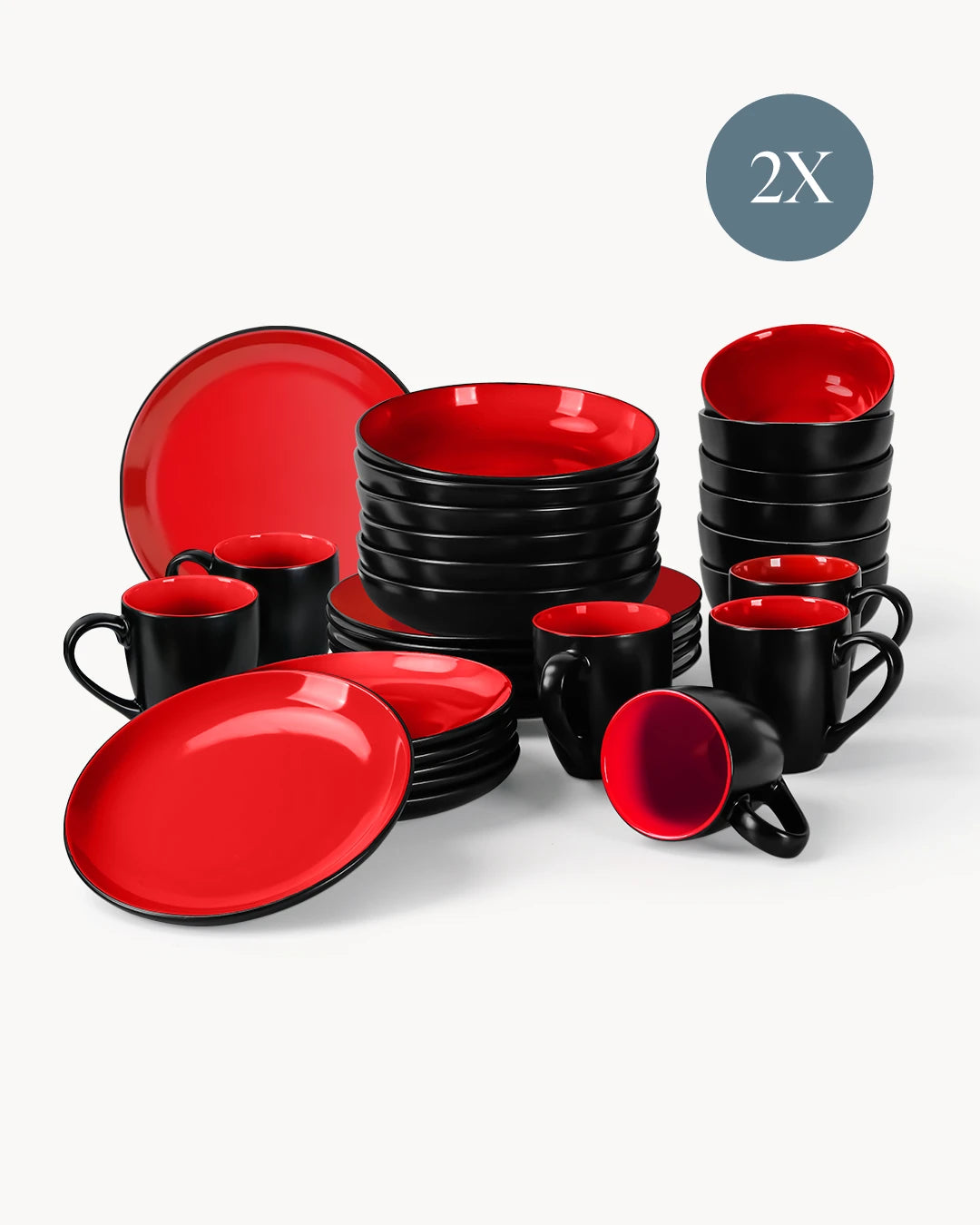 Vajilla Le Papillon 60 piezas para 12 personas – Juego completo