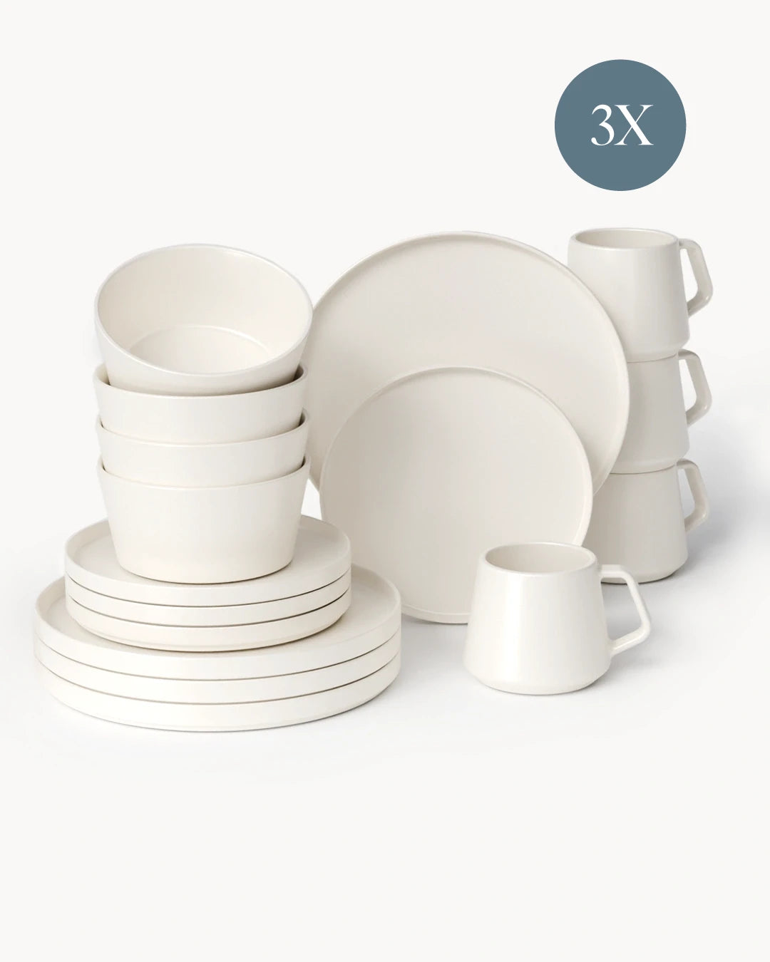 Vajilla Luxe 48 piezas para 12 personas