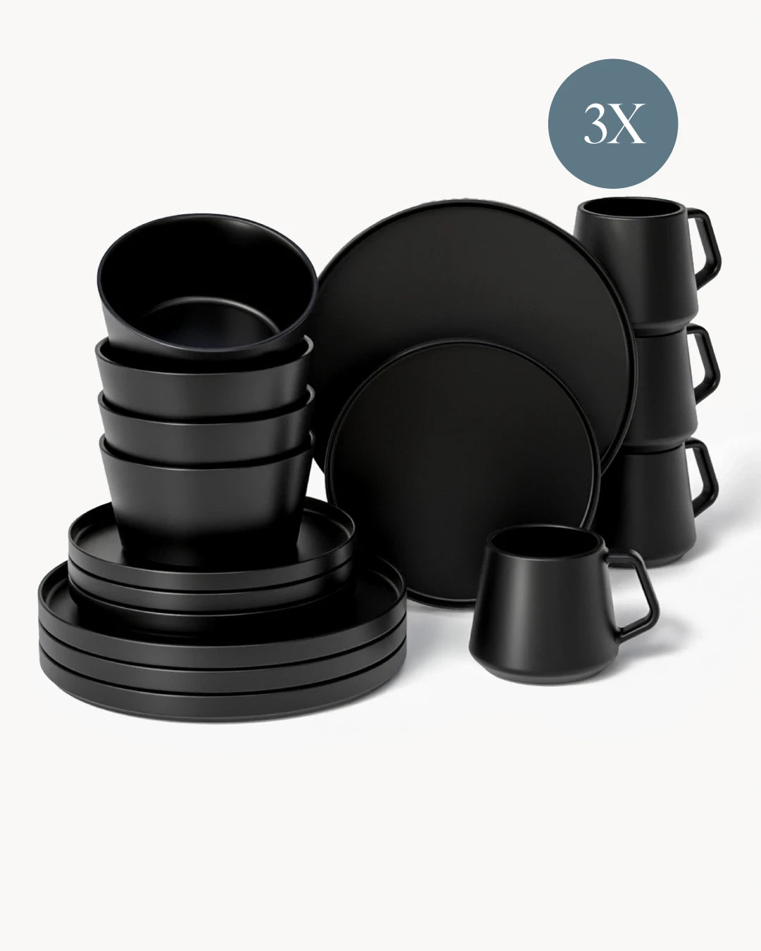 Vajilla Luxe 48 piezas para 12 personas