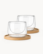 Vasos de cappuccino de doble pared Lagoa, set de 2, 180 ml
