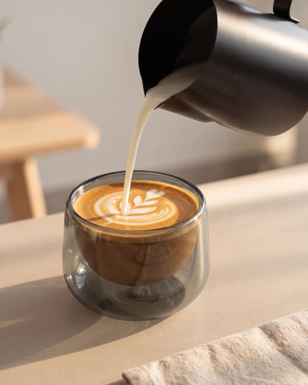 Vasos de cappuccino de doble pared Lagoa, set de 2, 180 ml