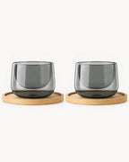 Vasos de cappuccino de doble pared Lagoa, set de 2, 180 ml