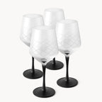 Set de copas Crystaluna – Para veladas con estilo con tinto y blanco