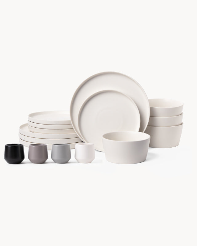 Set Luxe mesa & espresso para 4 personas