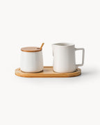 Set completo para servir – Tetera con tazas y set de leche y azúcar